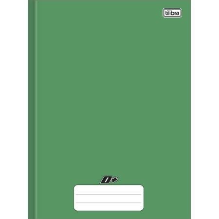 CADERNO BROCHURA CAPA DURA UNIVERSITÁRIO GRANDE D+ VERDE 48 FOLHAS - TILIBRA - 1 Lojas Encopel