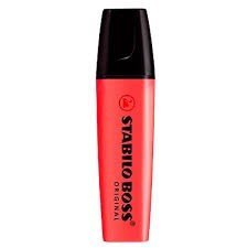 CANETA MARCA TEXTO STABILO BOSS VERMELHO - SERTIC - 114.2800 Lojas Encopel