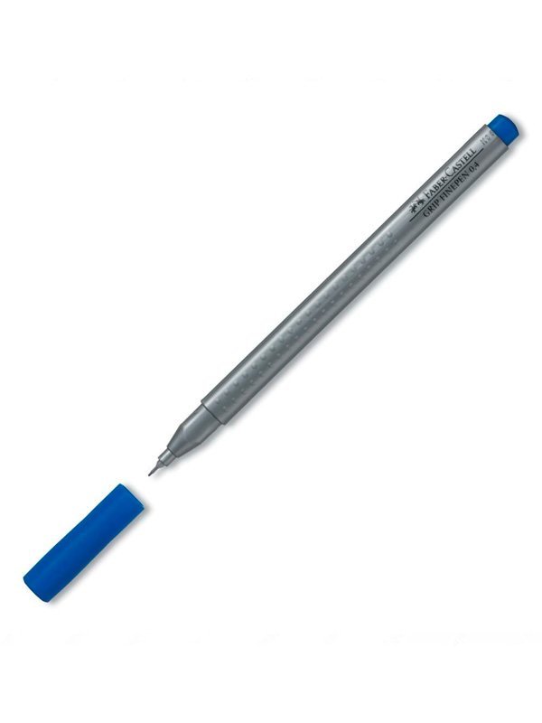 CANETA HIDROGRÁFICA GRIP FINEPEN 0.4MM AZUL TURQUESA - FABER CASTELL - FPGRIP/AZ Lojas Encopel