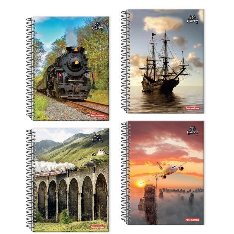 CADERNO ESPIRAL UNIVERSITÁRIO 10 MATÉRIAS TO CARRY 200 FOLHAS - PANAMERICANA Lojas Encopel