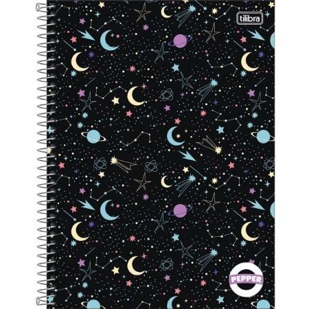 CADERNO ESPIRAL UNIVERSITÁRIO PEPPER FEMININO 80 FOLHAS - TILIBRA - 179914 Lojas Encopel