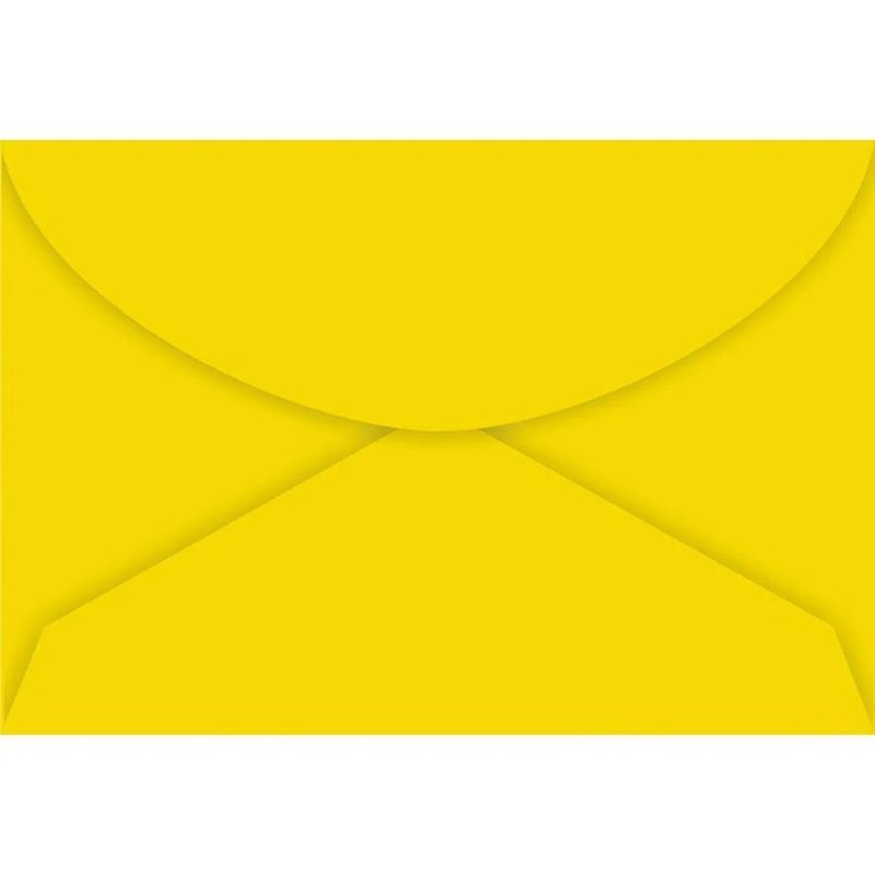 ENVELOPE CARTÃO VISITA 72 X 108MM AMARELO CAIXA COM 100 UN - FORONI Lojas Encopel