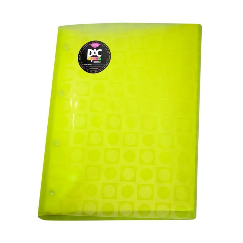 PASTA CATÁLOGO A4 COM 10 ENVELOPES BUBBLE AMARELO - DAC - 808PP-AM Lojas Encopel