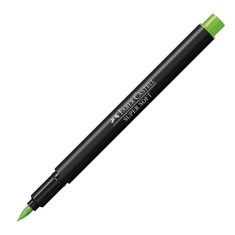 CANETA HIDROGRÁFICA SUPERSOFT VERDE - FABER CASTELL - HSOFT/VD Lojas Encopel