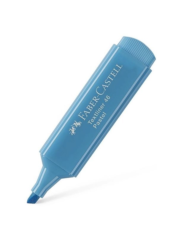 PINCEL MARCA TEXTO TEXTLINER PASTEL AZUL - FABER CASTELL - MT/1546DI Lojas Encopel