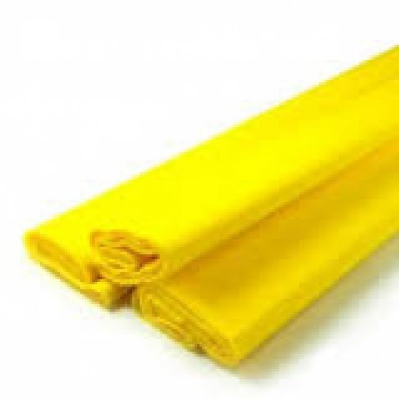 PAPEL CREPON AMARELO PACOTE COM 10 FOLHAS - VMP - 4-219.36.06 Lojas Encopel