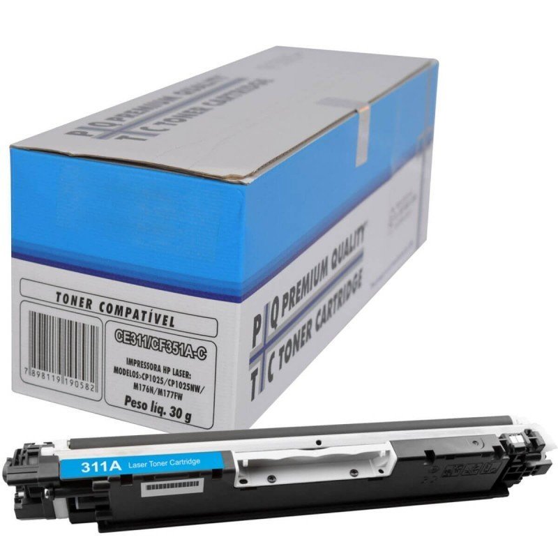 TONER HP LASER CE311 CYAN COMPATÍVEL - MASTERPRINT Lojas Encopel