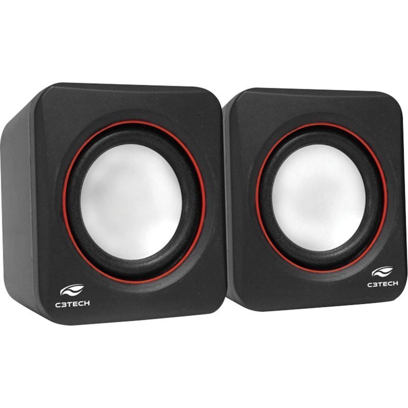 CAIXA DE SOM 2.0 PORTÁTIL 3W RMS PRETA - C3TECH - SP-301BK Lojas Encopel