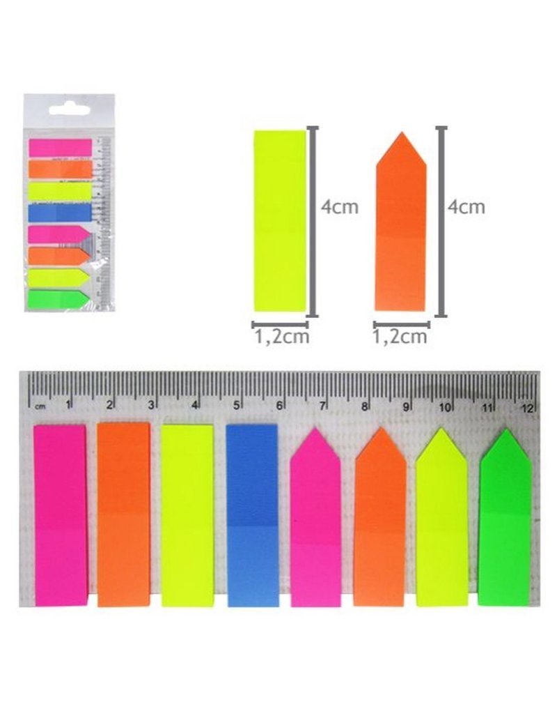 BLOCO ADESIVO FRAGS 12MM X 42MM COM 5 CORES 160 FOLHAS - INTERPONTE - HA85331 Lojas Encopel