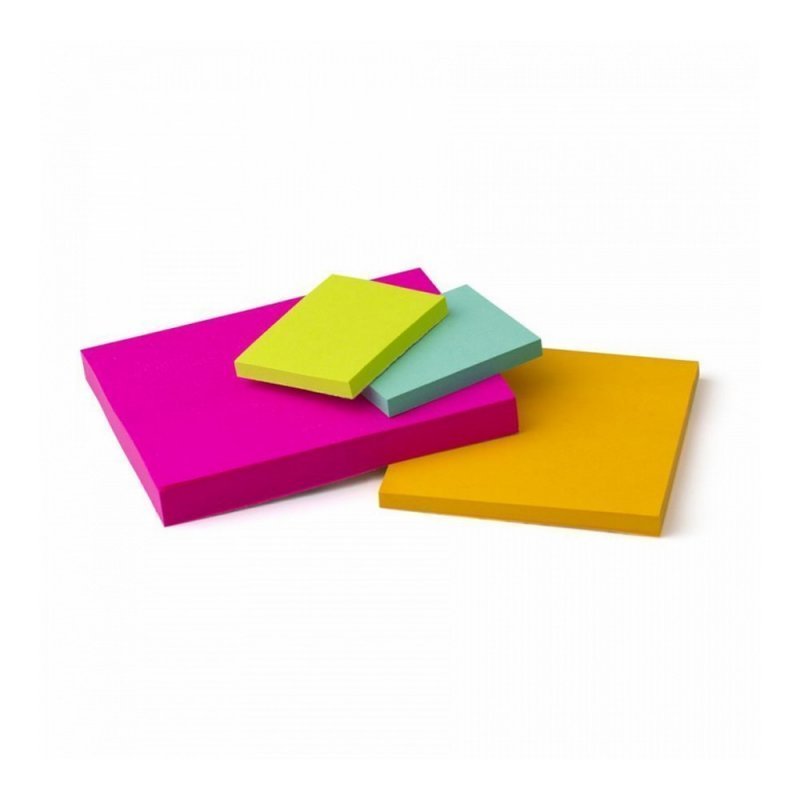 BLOCO ADESIVO POST-IT CASCATA MISTO COM 275 FOLHAS - 3M Lojas Encopel