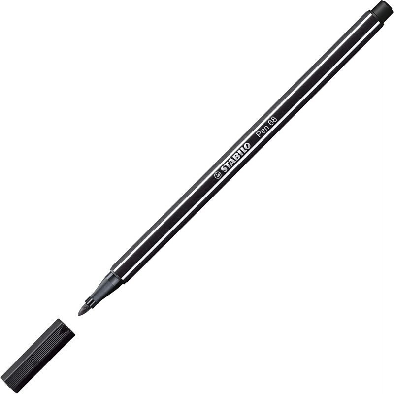 CANETA HIDROGRÁFICA STABILO PEN 68 PRETO 1MM - SERTIC - 120.2600 Lojas Encopel