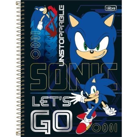 CADERNO ESPIRAL CAPA DURA UNIVERSITÁRIO 1 MATÉRIA SONIC 80 FOLHAS - TILIBRA - 34 Lojas Encopel