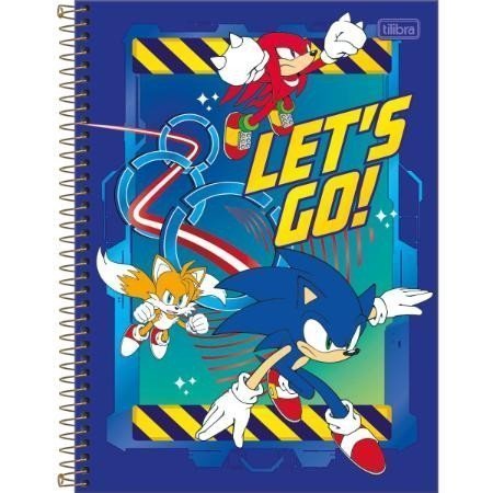 CADERNO ESPIRAL CAPA DURA UNIVERSITÁRIO 1 MATÉRIA SONIC 80 FOLHAS - TILIBRA - 34 Lojas Encopel