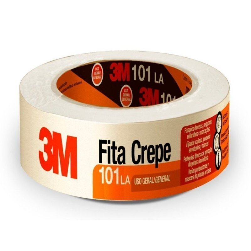 FITA CREPE 48MM X 50MT - 3M - 101LA Lojas Encopel