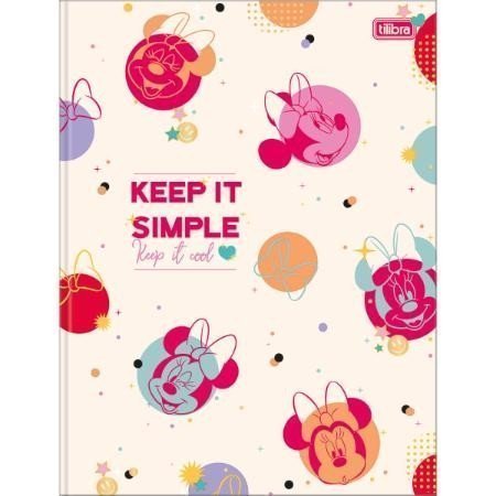 CADERNO BROCHURA CAPA DURA UNIVERSITÁRIO MINNIE 80 FOLHAS - TILIBRA - 308862 Lojas Encopel