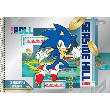 CADERNO DE CARTOGRAFIA E DESENHO ESPIRAL CAPA DURA SONIC 80 FOLHAS - TILIBRA - 3 Lojas Encopel