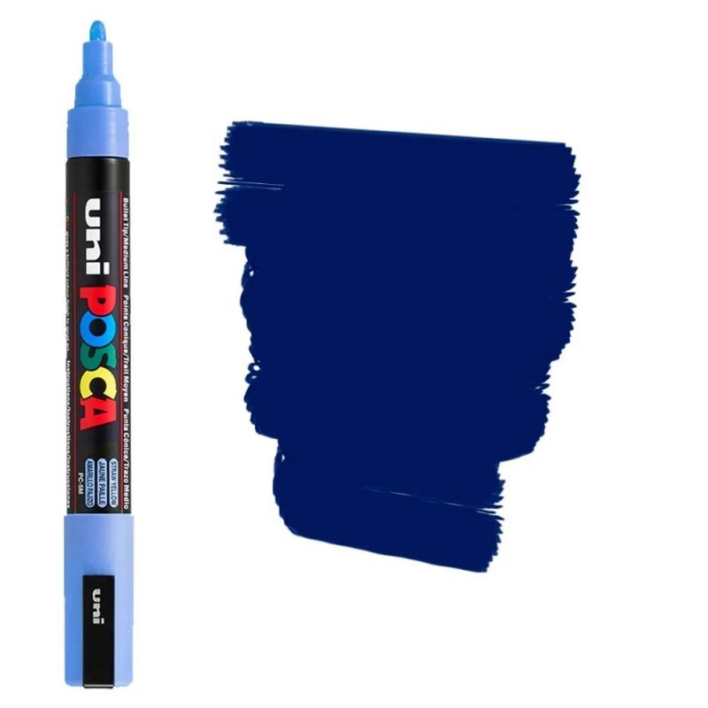 CANETA POSCA PC-5M AZUL - 42.5200 - UNI-BALL Lojas Encopel