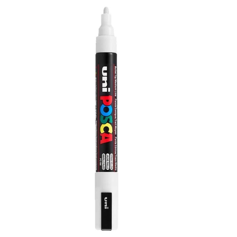 CANETA POSCA PC-5M BRANCA - 7.5300 - UNI-BALL Lojas Encopel