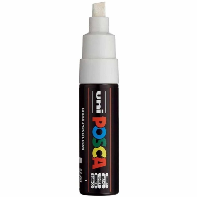 CANETA POSCA PC-8K BRANCA - 32.8800 - UNI-BALL Lojas Encopel