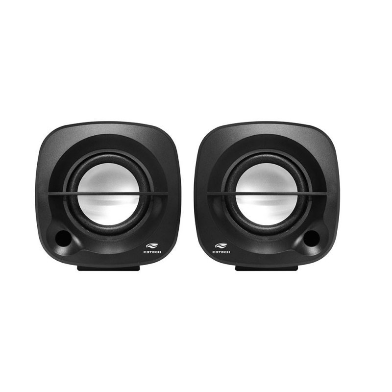 CAIXA DE SOM SPEAKER PRETO 2.0 - C3TECH - SP-303BK Lojas Encopel