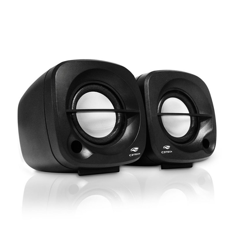 CAIXA DE SOM SPEAKER PRETO 2.0 - C3TECH - SP-303BK Lojas Encopel