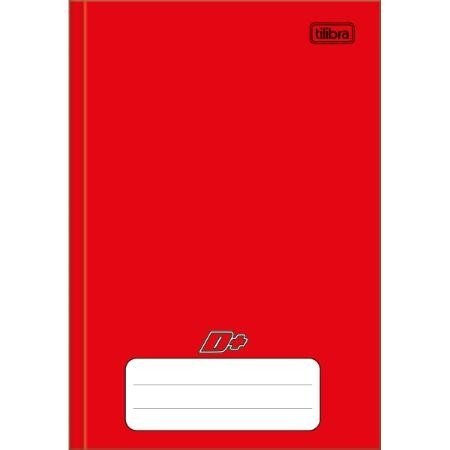 CADERNO BROCHURA 1/4 CAPA DURA VERMELHO 48 FOLHAS - PACOTE C/ 15 UN - TILIBRA+ Lojas Encopel