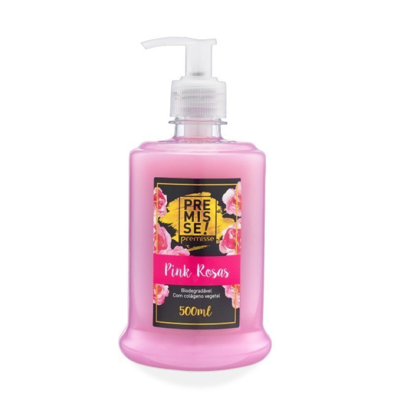 SABONETE LIQUIDO PINK ROSAS PREMIUM 500ML - PREMISSE Lojas Encopel