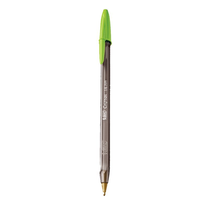 CANETA ESFEROGRÁFICA 1.6MM CRISTAL BOLD FASHION VERDE CLARO - BIC Lojas Encopel