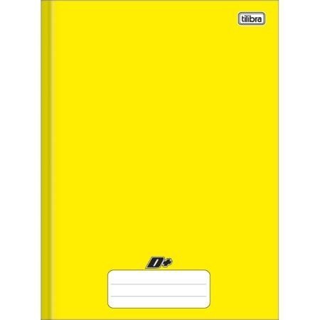 CADERNO BROCHURA CAPA DURA UNIVERSITÁRIO GRANDE D+ AMARELO 48 FOLHAS - TILIBRA - Lojas Encopel