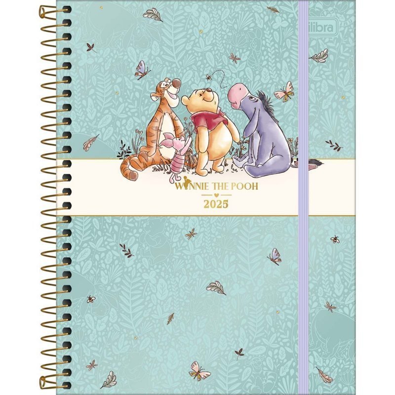 PLANNER ESPIRAL POOH M 2025 - TILIBRA Lojas Encopel