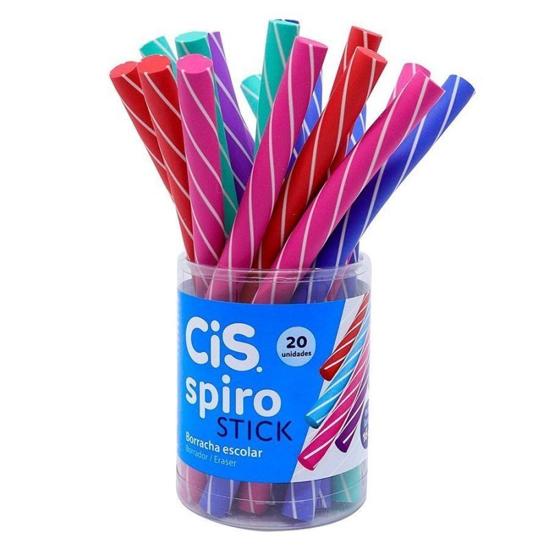 BORRACHA SPIRO STICK SORTIDO - CIS - 52.0626 Lojas Encopel