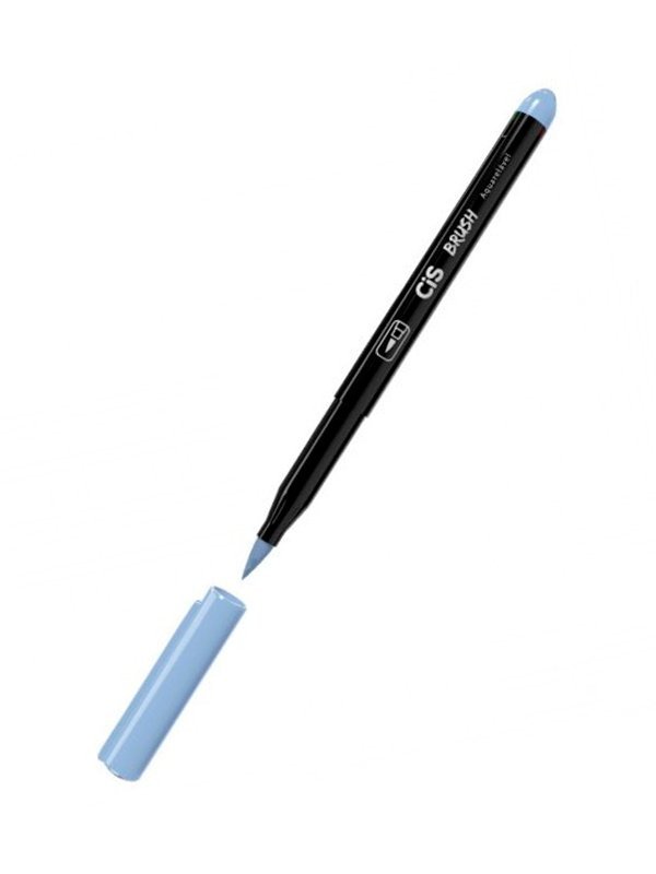 CANETA PONTA PINCEL AQUARELÁVEL BRUSH AZUL CELESTE - CIS Lojas Encopel