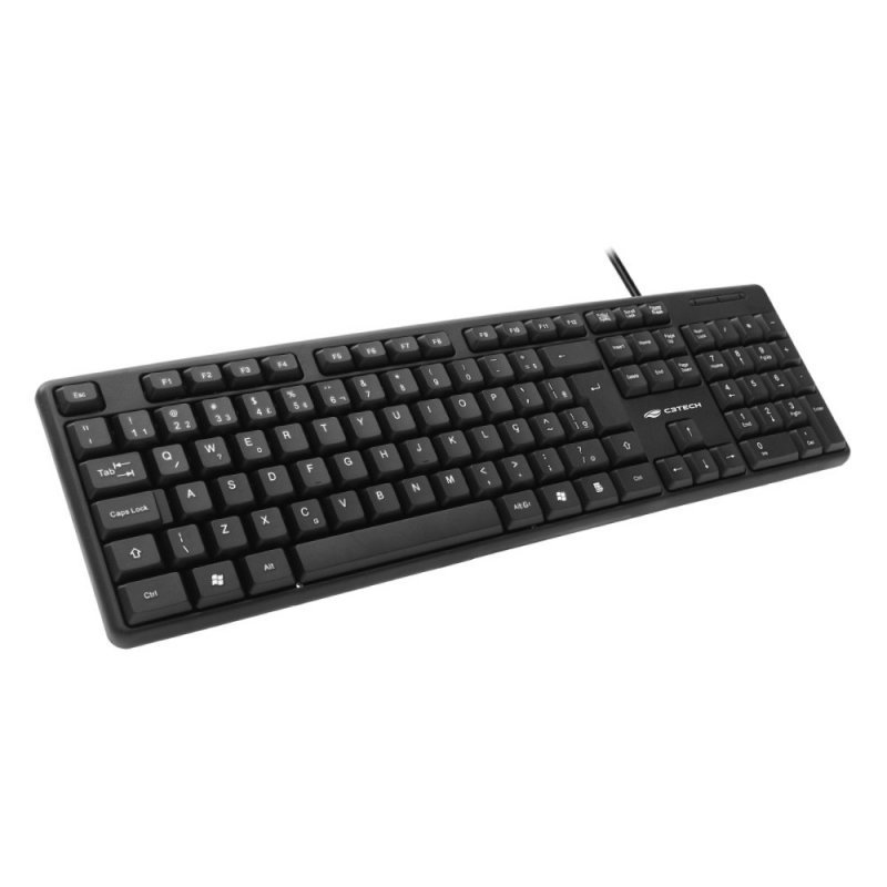 TECLADO USB PRETO - C3TECH - KB-15BK Lojas Encopel