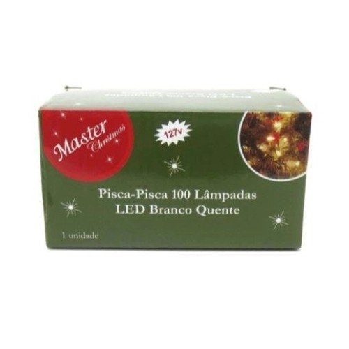 PISCA PISCA DE NATAL COM 100 LEDS QUENTE - FARTEX Lojas Encopel