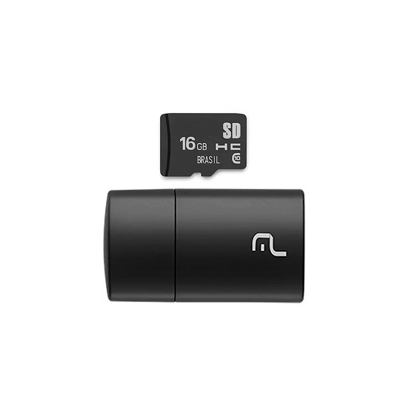 KIT 2 EM 1 LEITOR USB + CARTÃO DE MEMÓRIA 16GB - MULTI Lojas Encopel