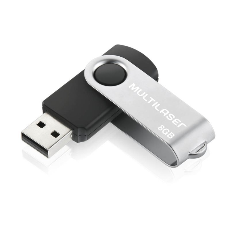 PEN DRIVE TWIST 8GB PRETO - MULTI Lojas Encopel