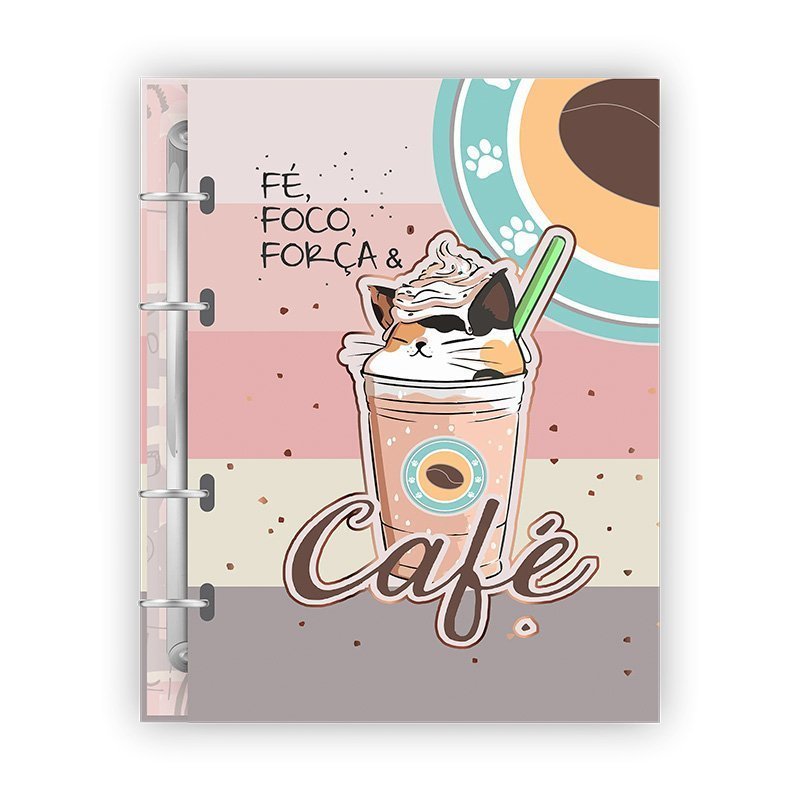 PLANNER PERMANENTE ARGOLADO CAFÉ 104 FOLHAS - MERCI Lojas Encopel