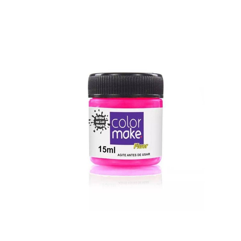 TINTA FACIAL LÍQUIDA 15ML FLUORESCENTE PINK - COLORMAKE Lojas Encopel