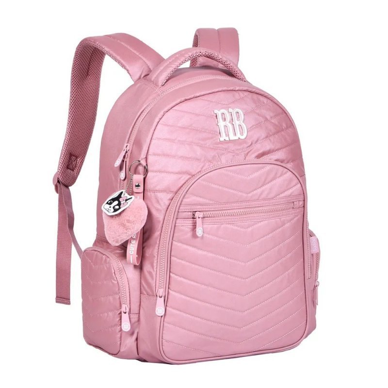 MOCHILA ESCOLAR CRINKLE MATELASSÊ - REBECCA BONBON - RB24050 Lojas Encopel