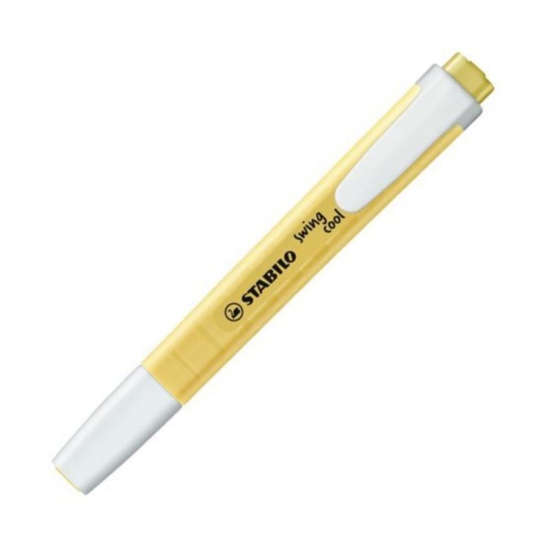 CANETA MARCA TEXTO STABILO SWING COOL AMARELO PASTEL - SERTIC  Lojas Encopel