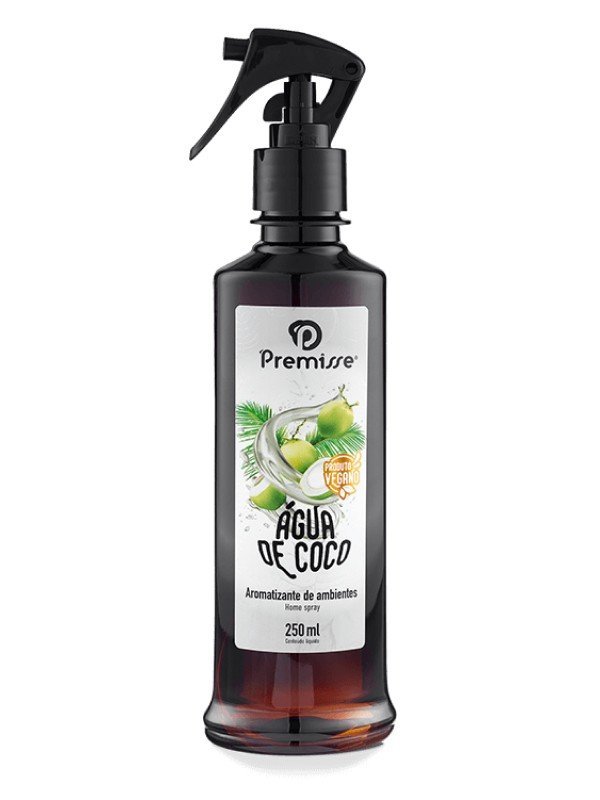 AROMATIZANTE DE AMBIENTE SPRAY VEGANO ÁGUA DE COCO 250ML - PREMISSE Lojas Encopel