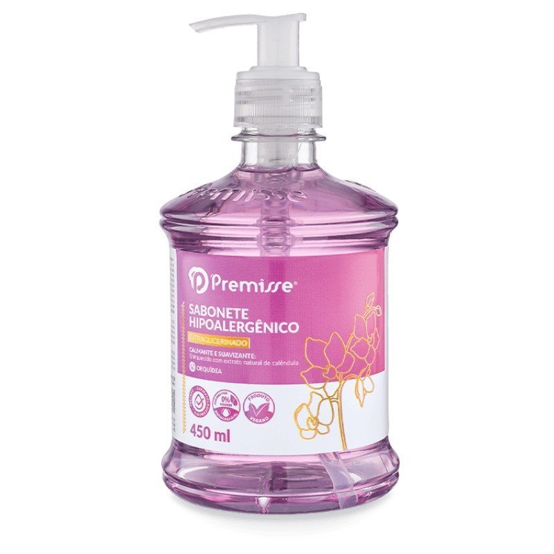 SABONETE LIQUIDO HIPOALERGENICO ORQUIDEA 450ML - PREMISSE Lojas Encopel