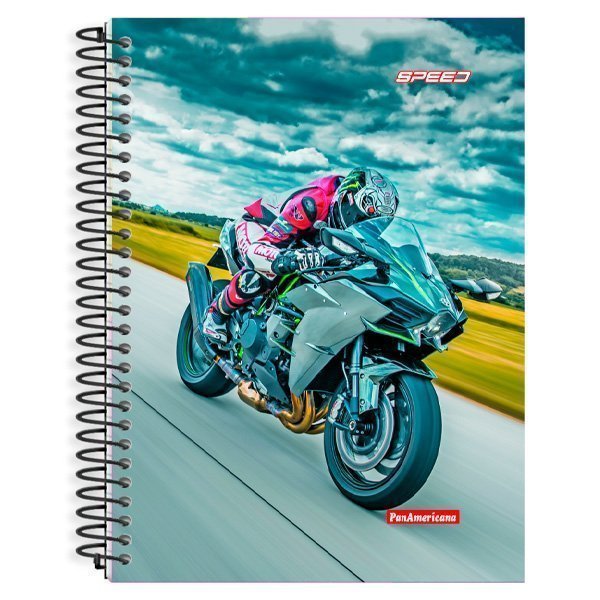 CADERNO ESPIRAL UNIVERSITÁRIO SPEED 80 FOLHAS - PACOTE COM 5 CADERNOS - PANAMERI Lojas Encopel