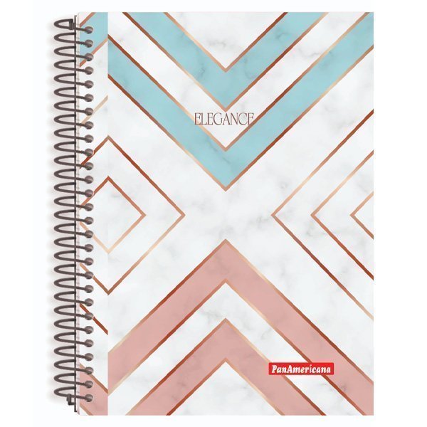 CADERNO ESPIRAL UNIVERSITÁRIO ELEGANCE 80 FOLHAS - PANAMERICANA Lojas Encopel