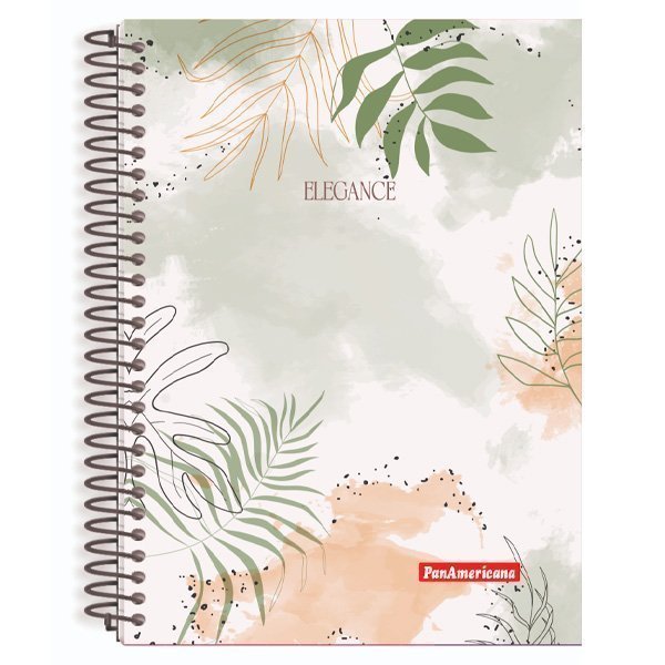 CADERNO ESPIRAL UNIVERSITÁRIO ELEGANCE 80 FOLHAS - PANAMERICANA Lojas Encopel