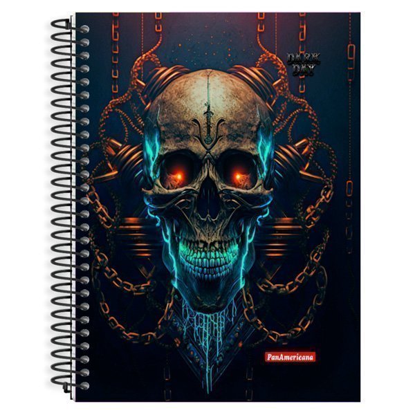 CADERNO UNIVERSITÁRIO DARK DAY 10 MATÉRIAS 160 FOLHAS - PANAMERICANA Lojas Encopel