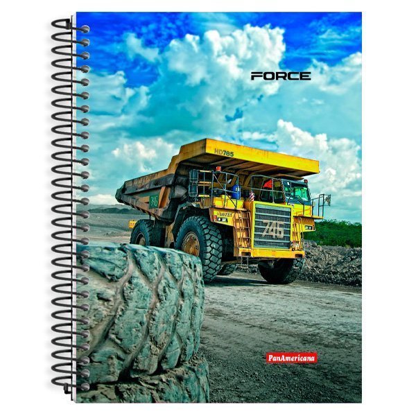 CADERNO UNIVERSITÁRIO FORCE 10 MATÉRIAS 160 FOLHAS - PANAMERICANA  Lojas Encopel