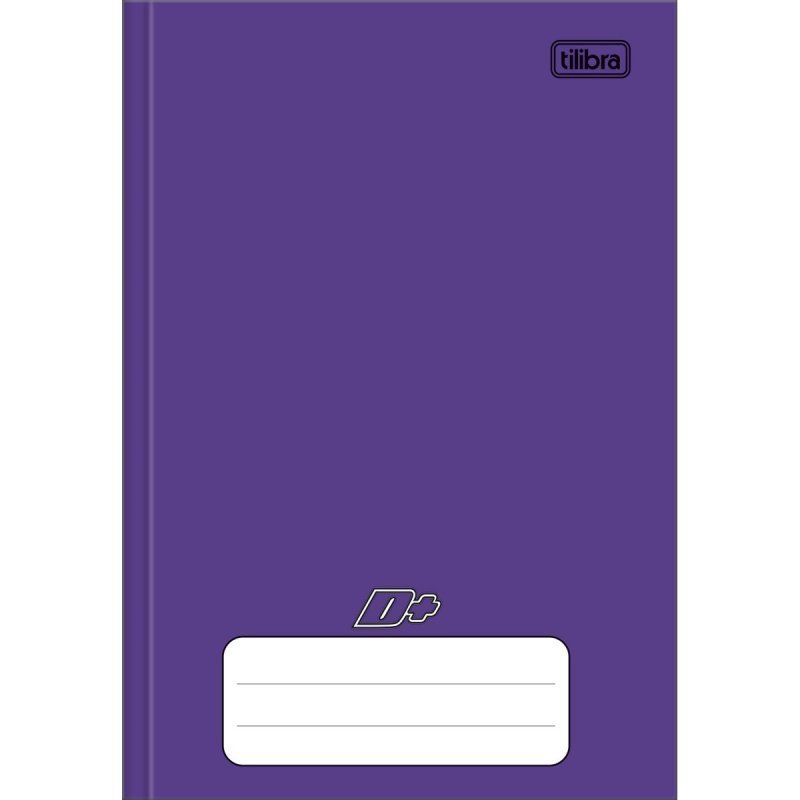 CADERNO BROCHURA 1/4 CAPA DURA D+ ROXO 48 FOLHAS - TILIBRA Lojas Encopel