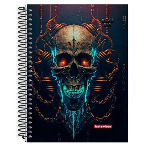 CADERNO UNIVERSITÁRIO DARK DAY 15 MATÉRIAS 210 FOLHAS - PANAMERICANA Lojas Encopel