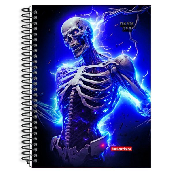 CADERNO UNIVERSITÁRIO DARK DAY 20 MATÉRIAS 280 FOLHAS - PANAMERICANA Lojas Encopel